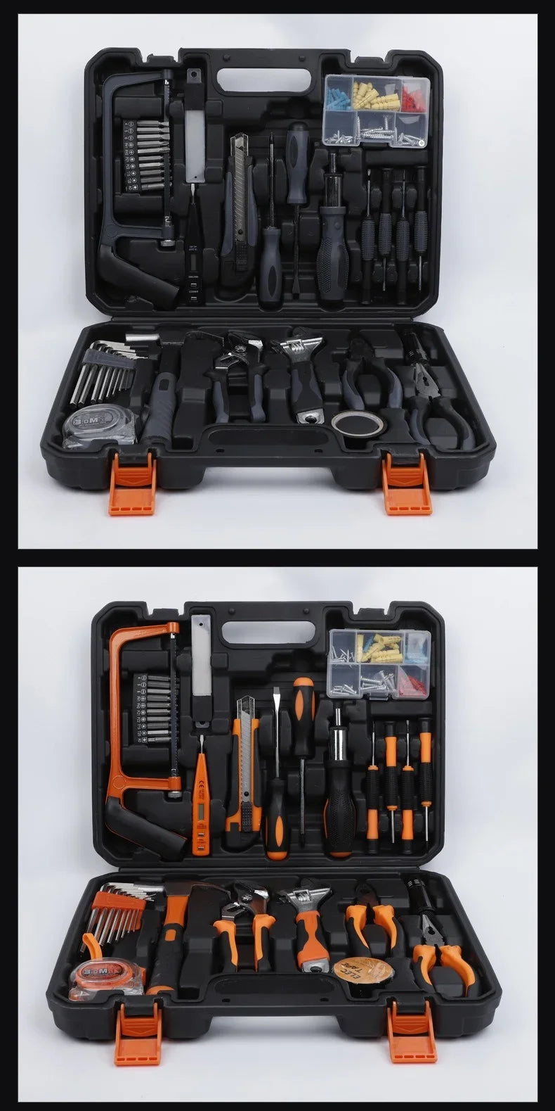 ZTEN Hardware Tool Box Automotive Tools Kit Set Screwdriver Saw Pliers Batch head Sleeve Wrench Socket Set Complete Kit Toolbox