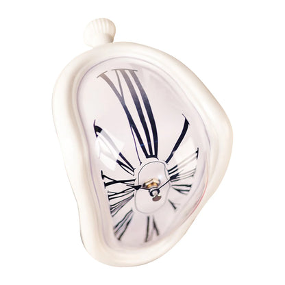 Creative Surreal Melting Distorted Wall Clocks Surrealist Salvador Dali Style Wall Home Garden Mute Clock Desktop Decororation
