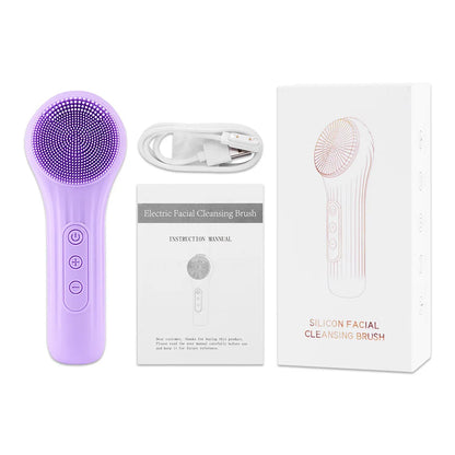Sonic Silicone Facial Cleansing Brush – Deep Clean & Soothing Massage