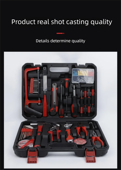 ZTEN Hardware Tool Box Automotive Tools Kit Set Screwdriver Saw Pliers Batch head Sleeve Wrench Socket Set Complete Kit Toolbox