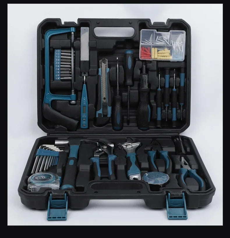 ZTEN Hardware Tool Box Automotive Tools Kit Set Screwdriver Saw Pliers Batch head Sleeve Wrench Socket Set Complete Kit Toolbox