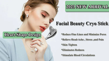 Cooling Spa Ice Globes Roller Stainless Steel Gua Sha Cryo Sticks Face and Eyes Massager Facial Skin Care Tools Gifts for Women