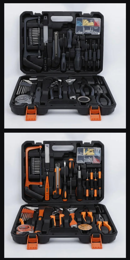 ZTEN Hardware Tool Box Automotive Tools Kit Set Screwdriver Saw Pliers Batch head Sleeve Wrench Socket Set Complete Kit Toolbox