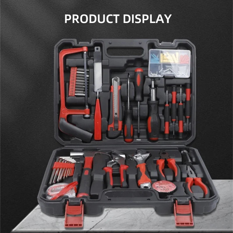 ZTEN Hardware Tool Box Automotive Tools Kit Set Screwdriver Saw Pliers Batch head Sleeve Wrench Socket Set Complete Kit Toolbox