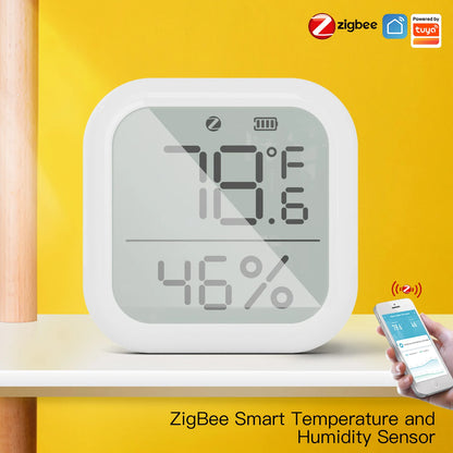 MOES Tuya Smart ZigBee Temperature and Humidity Sensor Indoor Hygrometer With Digital LCD Display Smart Life APP Remote Control