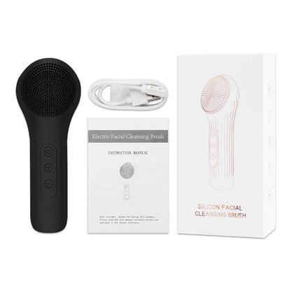 Sonic Silicone Facial Cleansing Brush – Deep Clean & Soothing Massage