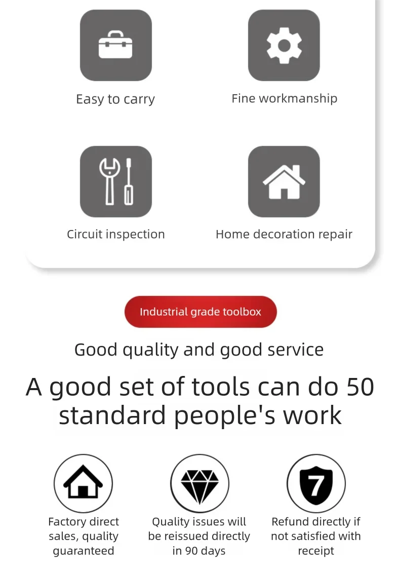 ZTEN Hardware Tool Box Automotive Tools Kit Set Screwdriver Saw Pliers Batch head Sleeve Wrench Socket Set Complete Kit Toolbox