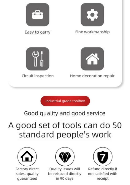 ZTEN Hardware Tool Box Automotive Tools Kit Set Screwdriver Saw Pliers Batch head Sleeve Wrench Socket Set Complete Kit Toolbox