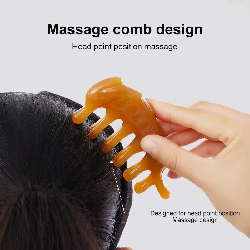 Skin Scraping Resin Guasha Massage Board Face Eye SPA Massager Plate For Neck Back Body Legs Hands Promote Blood Circulation