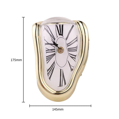 Creative Surreal Melting Distorted Wall Clocks Surrealist Salvador Dali Style Wall Home Garden Mute Clock Desktop Decororation