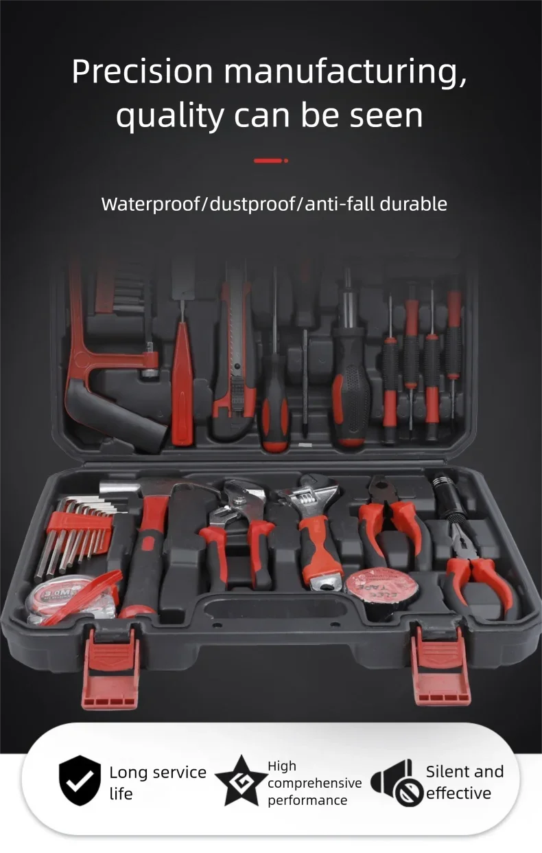 ZTEN Hardware Tool Box Automotive Tools Kit Set Screwdriver Saw Pliers Batch head Sleeve Wrench Socket Set Complete Kit Toolbox