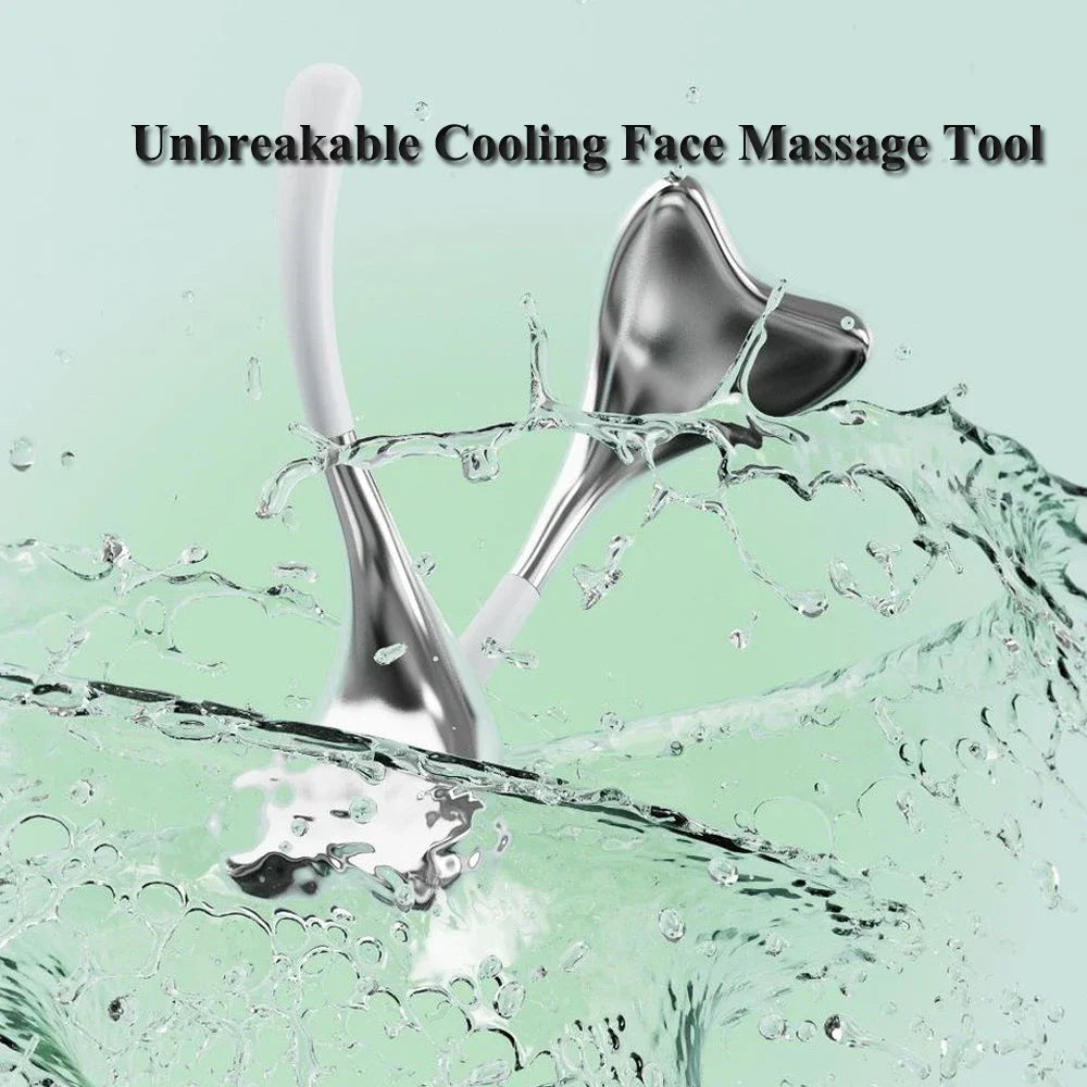 Cooling Spa Ice Globes Roller Stainless Steel Gua Sha Cryo Sticks Face and Eyes Massager Facial Skin Care Tools Gifts for Women