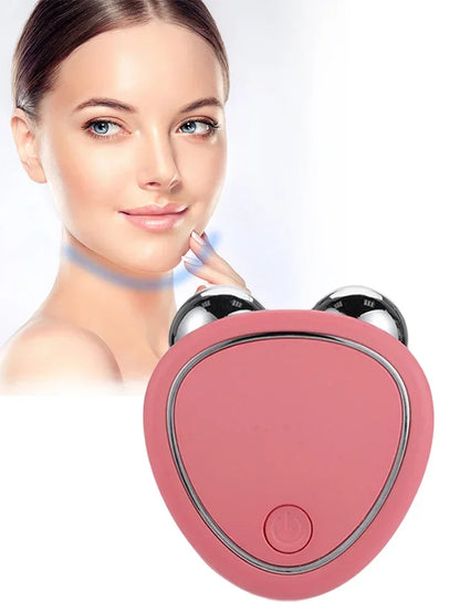 EMS Facial Massager Microcurrent Face Lifting Machine Roller Charging Facial Skin Rejuvenation Beauty Tightening Anti Wrinkle