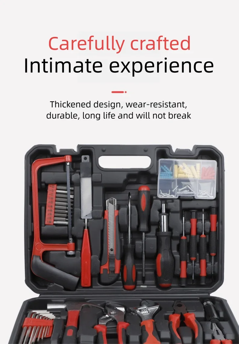 ZTEN Hardware Tool Box Automotive Tools Kit Set Screwdriver Saw Pliers Batch head Sleeve Wrench Socket Set Complete Kit Toolbox