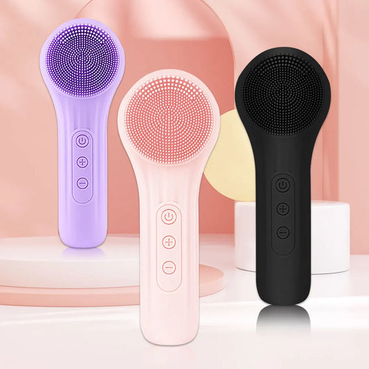 Sonic Silicone Facial Cleansing Brush – Deep Clean & Soothing Massage
