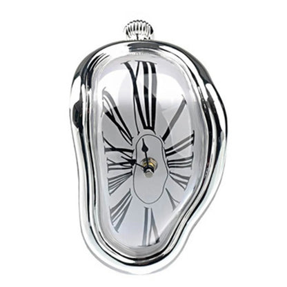 Creative Surreal Melting Distorted Wall Clocks Surrealist Salvador Dali Style Wall Home Garden Mute Clock Desktop Decororation