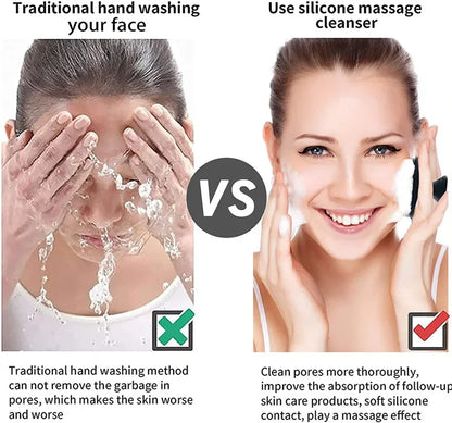Silicone Face Scrubber for Men and Women Facial Cleansing Brush Silicone Face Wash Brush Manual Cleansing Skin Care Face Brushes
