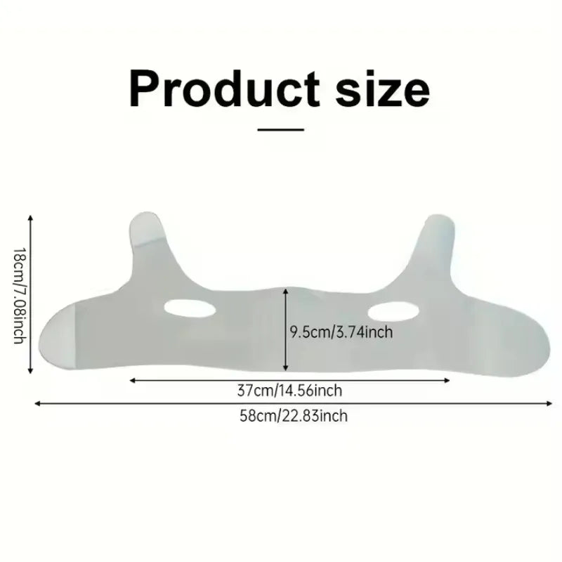 Adjustable Unscented V-Line Face Lift Chin Strap, Firming Belt for Jawline Definition Beauty Enhancing Bandage