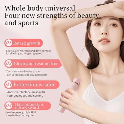 Bikini Trimmer for Women Electric Razor Female Body Epilator Women Electric Shaver for Bikini Legs Underarm Face Hair Remover