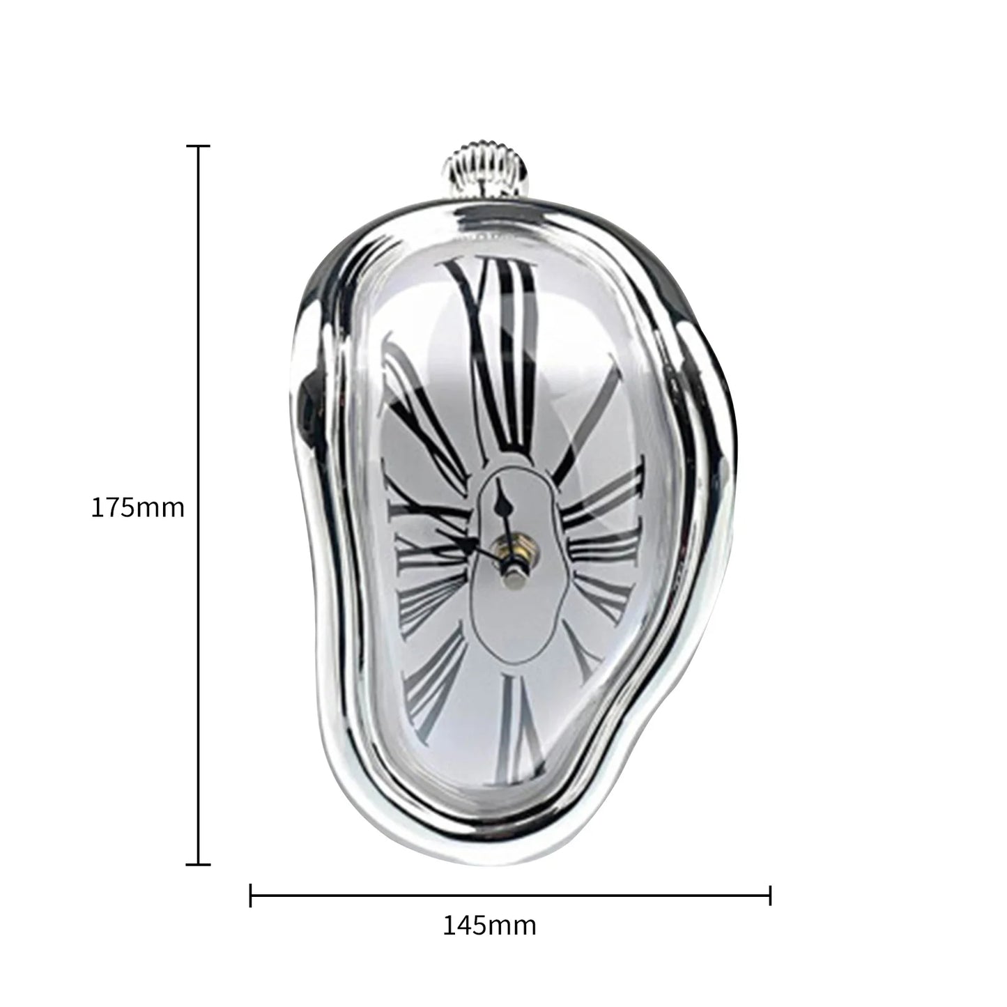 Creative Surreal Melting Distorted Wall Clocks Surrealist Salvador Dali Style Wall Home Garden Mute Clock Desktop Decororation
