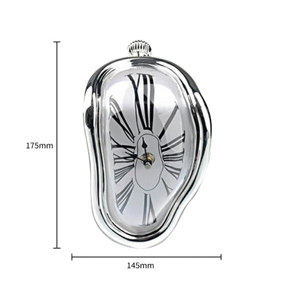 Creative Surreal Melting Distorted Wall Clocks Surrealist Salvador Dali Style Wall Home Garden Mute Clock Desktop Decororation